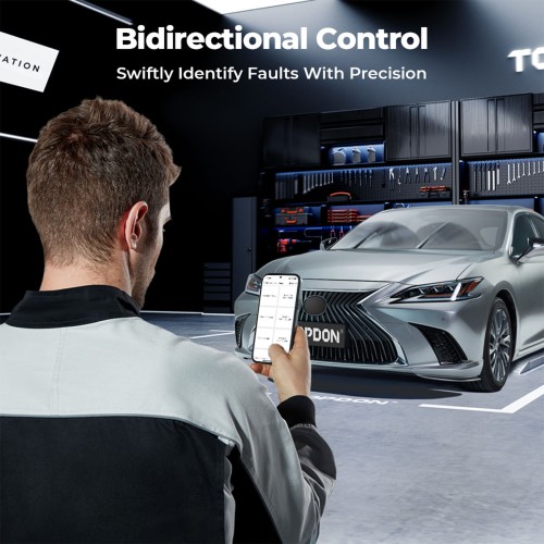 [EU Ship] TOPDON TopScan Pro Mid-level Diagnostic Tool 13 Reset Functions I/M Readiness Injector Coding Tire Pressure Reset Sunroof Initialization
