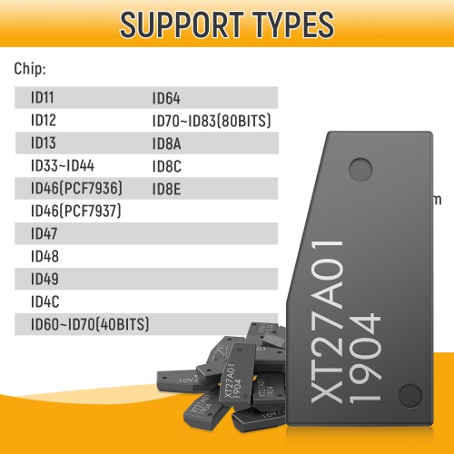 [UK/EU Ship] 50pcs/lot Xhorse VVDI Super Chip XT27A01 XT27A66 Transponder Work with VVDI2/Mini Key Tool/Key Tool Max/Key Tool Max Pro/Key Tool Plus