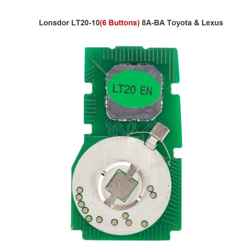 Lonsdor LT20-10 6 Buttons 8A-BA Toyota & Lexus Smart Key PCB For K518/ K518PRO/ KH100+