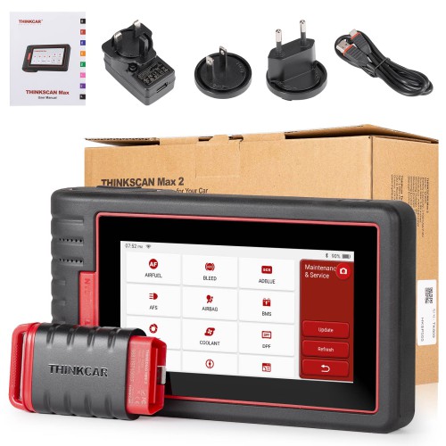 THINKCAR ThinkScan Max 2 Diagnostic Tool 28 Service Functions ECU Coding Supports CAN FD FCA AutoAuth Lifetime Free Update