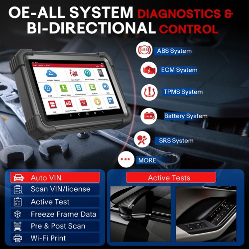 LAUNCH X431 PRO3S+SmartLink HD Diagnostic Tool for 12V 24V Diesel&Gasoline Support ECU Coding CANFD &DOIP J2534 Programming 2 Years Free Update