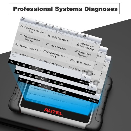 Autel MaxiCOM MK808 Bidirectional Diagnostic Scanner 28+ Service All/Full System Diagnosis Injector Coding/EPB/BMS/SAS
