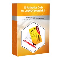 [10 Times Activation Card for Smartlink C] Launch X431 Smartlink Super Remote Diagnosis Renewal Card 10 Connections