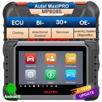 2024 Autel MaxiPRO MP808S Bidirectional Scan Tool with ECU Coding Active Test 30+ Service functions Work with MV105/MV108